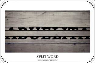 Abuelita Split Word Cut File: Graphics & Crafts