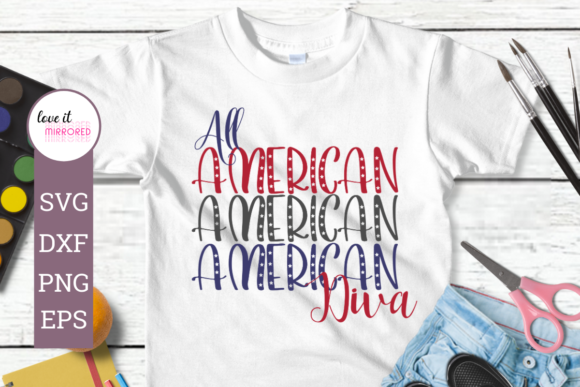 All American Diva Mirror Word Design: Graphics & Crafts