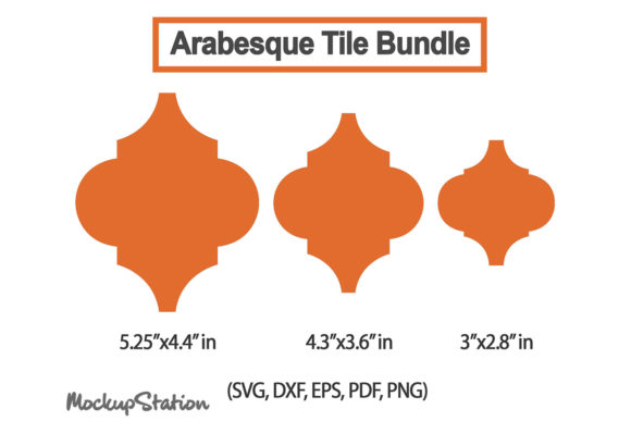 Arabesque Tile SVG Bundle for Crafts & Graphics