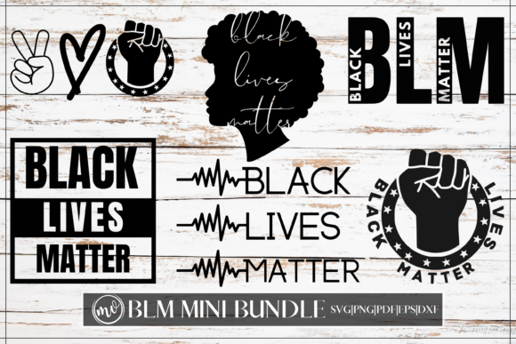 Black Lives Matter Mini Bundle: Graphics for Crafts