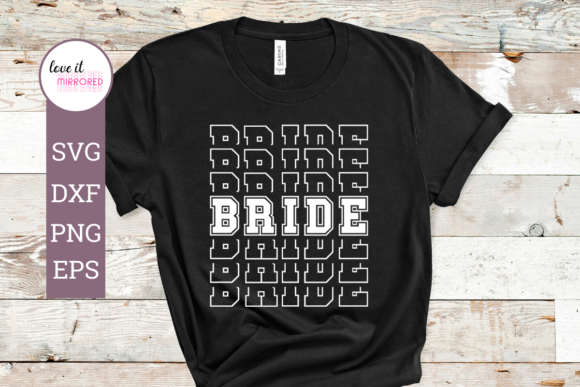 Bride Mirror Word Design Graphics