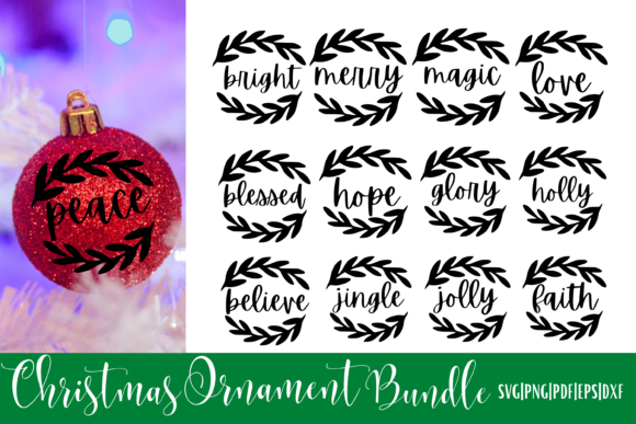 Christmas Ornament SVG Bundle - 13 V3