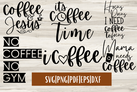 Coffee SVG Bundle Mini - 6 Coffee Quot