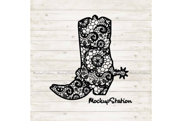 Cowboy Boot Lace Mandala Southern Graphics Crafts