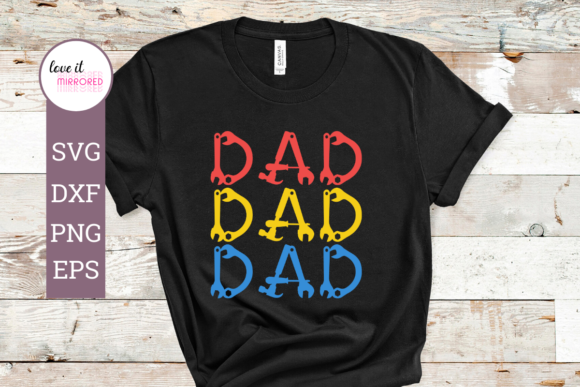 Dad Mirror Word Design: Graphics for Crafts & Small Business Branding