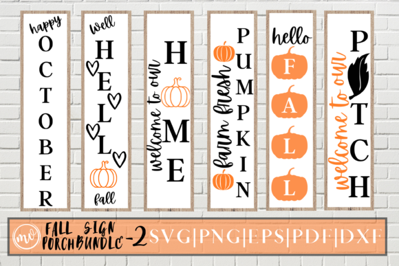 Fall Porch Sign SVG Bundle VOL-2 6