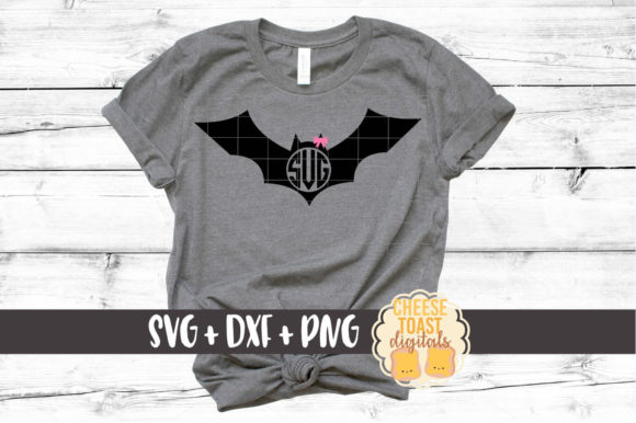 Halloween Bat Monogram Set of 2: Graphics and Crafts
