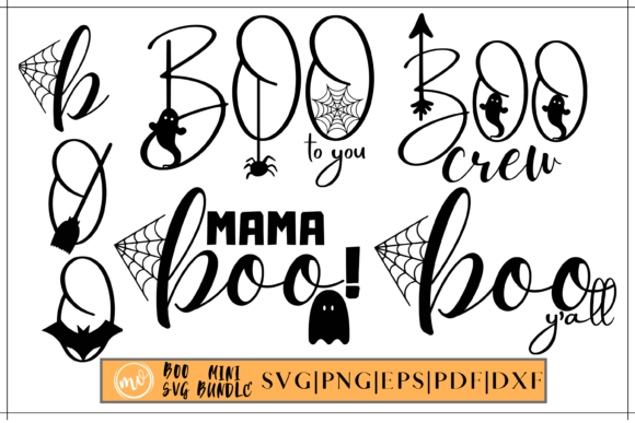 Halloween Boo Bundle Graphics and Crafts