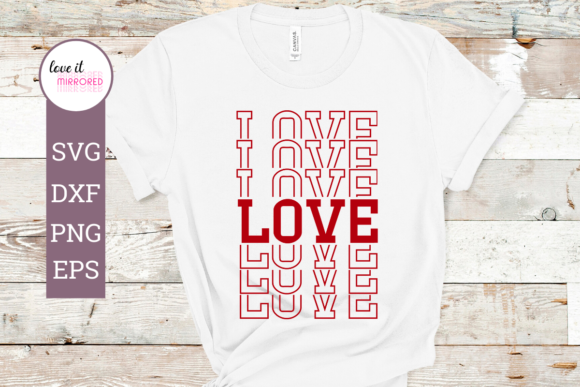 Love Mirror Word Cut File: Graphics and Crafts for Editorial Design