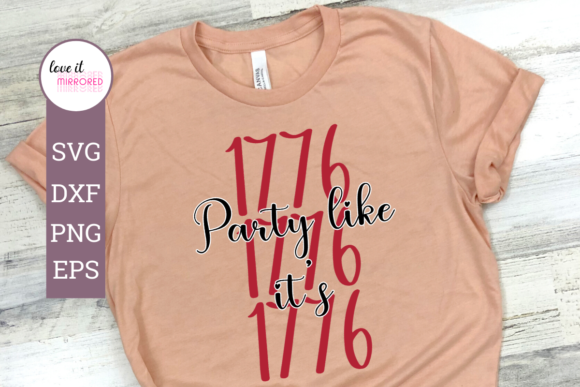 Party Like It's 1776 Mirror Word Graphics and Crafts