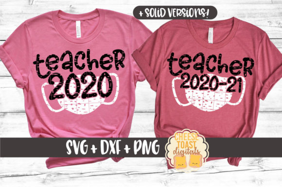 Teacher Mask Set of 4: Graphics and Crafts for Branding