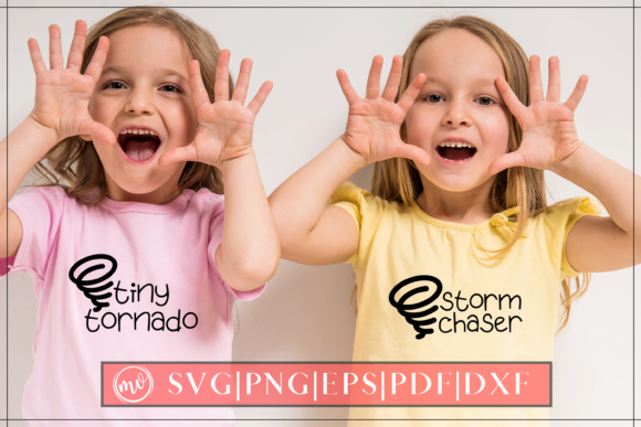 Tiny Tornado Storm Chaser Graphics for Crafts Projects