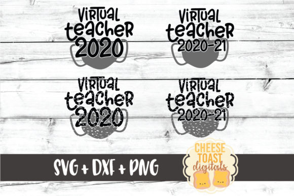 Virtual Teacher Mask Set of 4