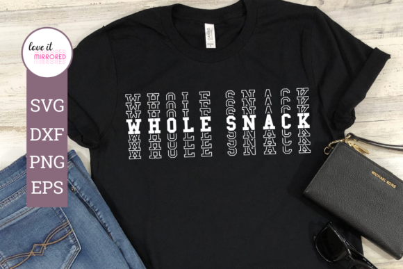 Whole Snack Mirror Word Design